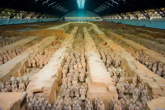 Terracotta Army,Ancient warriors,Historical site,Terracotta Army, archaeological marvel, ancient China, historical wonders