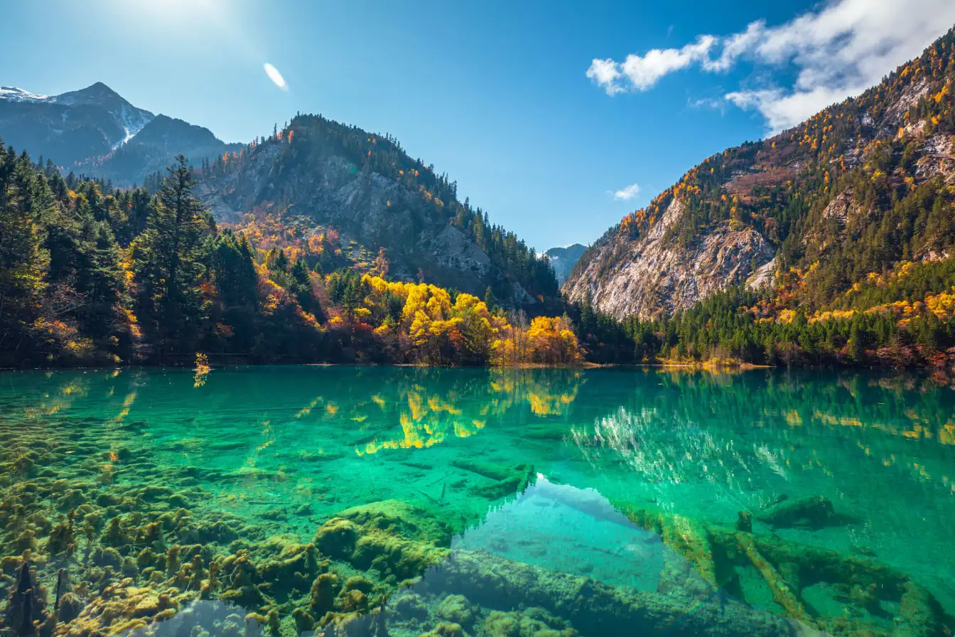 Jiuzhaigou Valley,China adventure travel,Scenic beauty,Nature tours,Chinese landscapes