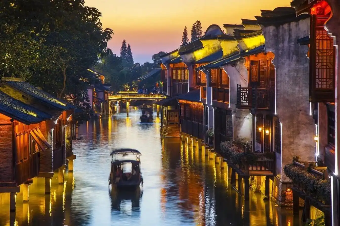 Wuzhen, Zhejiang, water town, ancient bridges, canals, traditional architecture