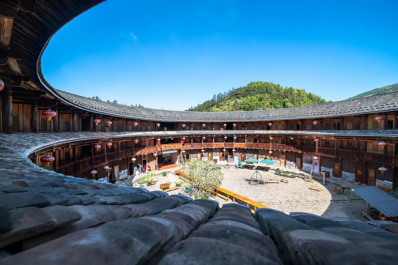 Ancient earthen buildings, Chinese architecture, cultural heritage, historic sites, traditional villages, scenic landscapes