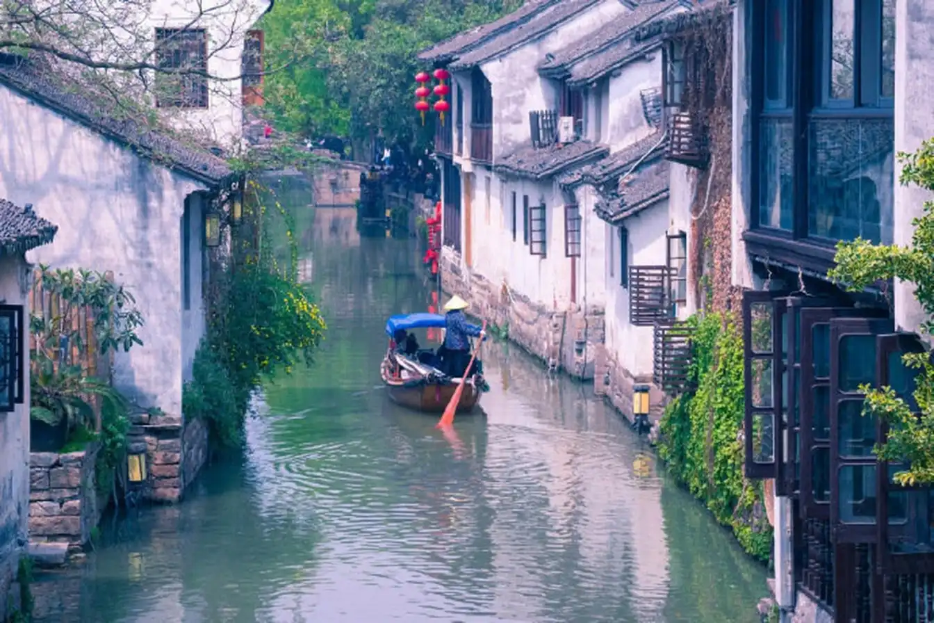 Zhouzhuang, water village, ancient bridges, peaceful canals, timeless architecture