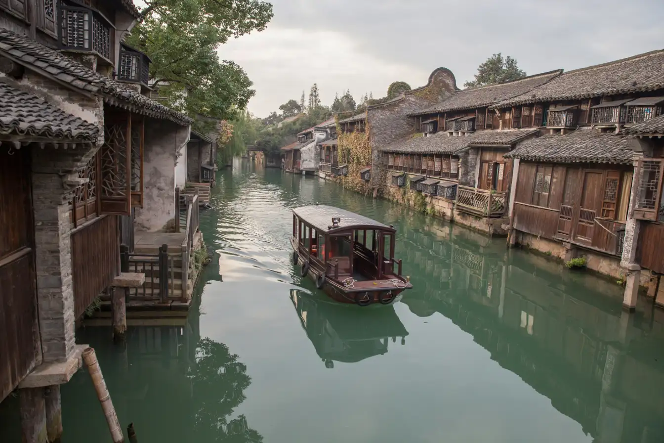 Wuzhen, Zhejiang, water town, ancient bridges, canals, traditional architecture