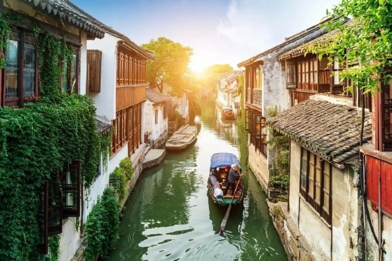 Zhouzhuang, water village, ancient bridges, peaceful canals, timeless architecture