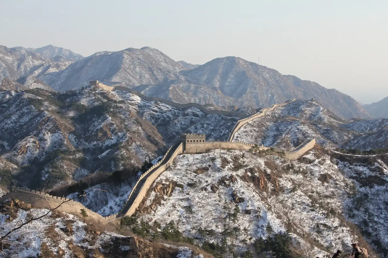 winter Great Wall, Beijing snow, serene beauty