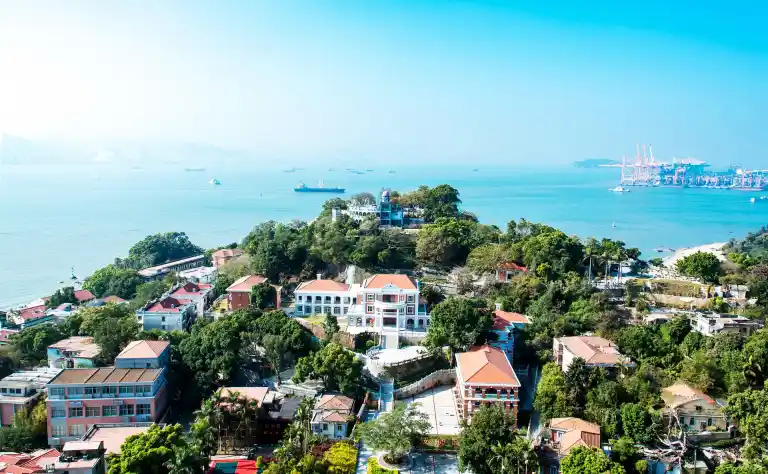 Gulangyu Island tranquility, Chinese coastal beauty, historical exploration