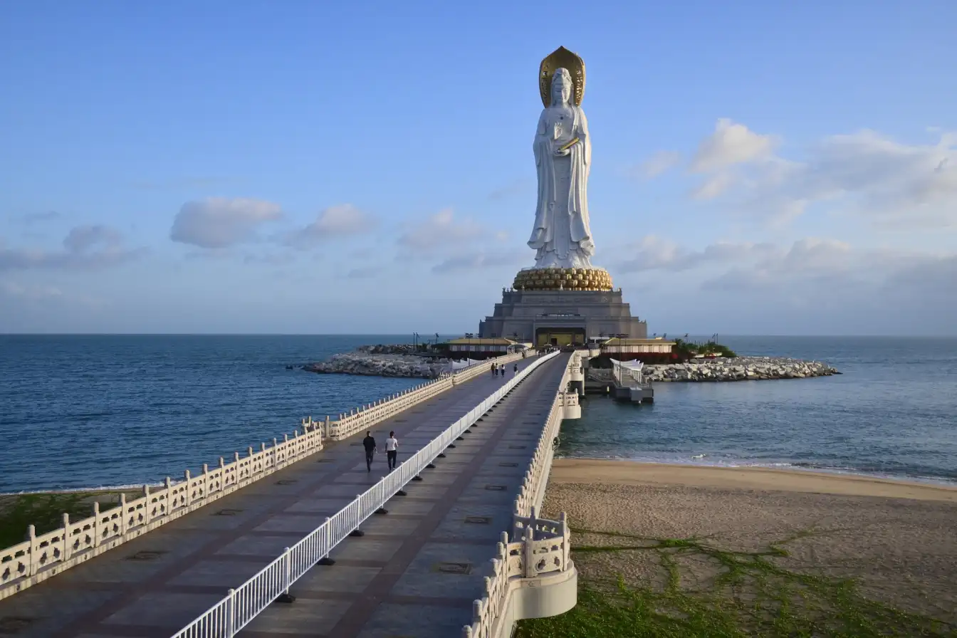 spiritual haven, Nanshan Guanyin, coastal beauty, maritime culture, Buddhist pilgrimage, South China Sea, cultural exploration