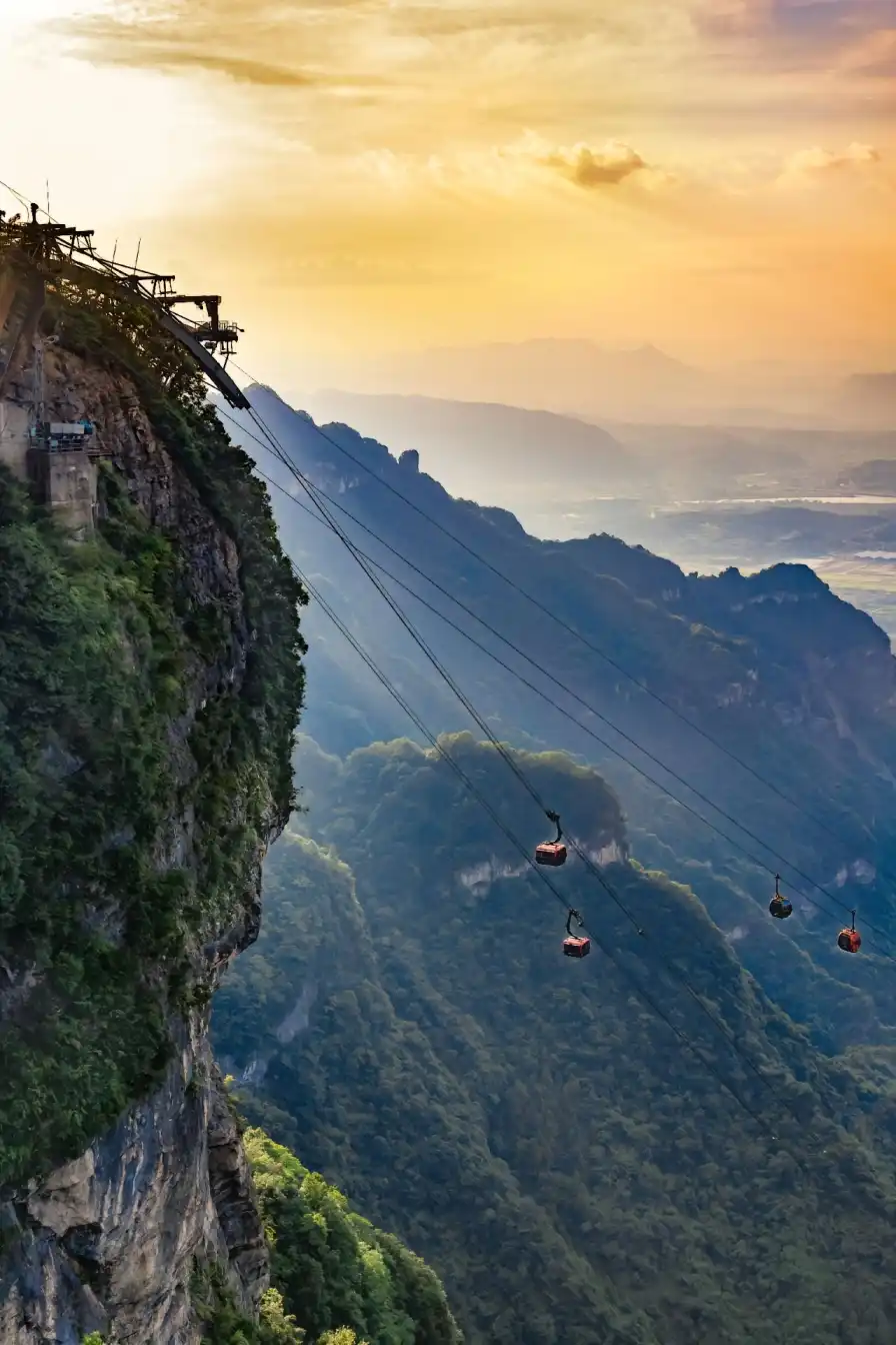 Tianmen Mountain, routes A B C, ticket information