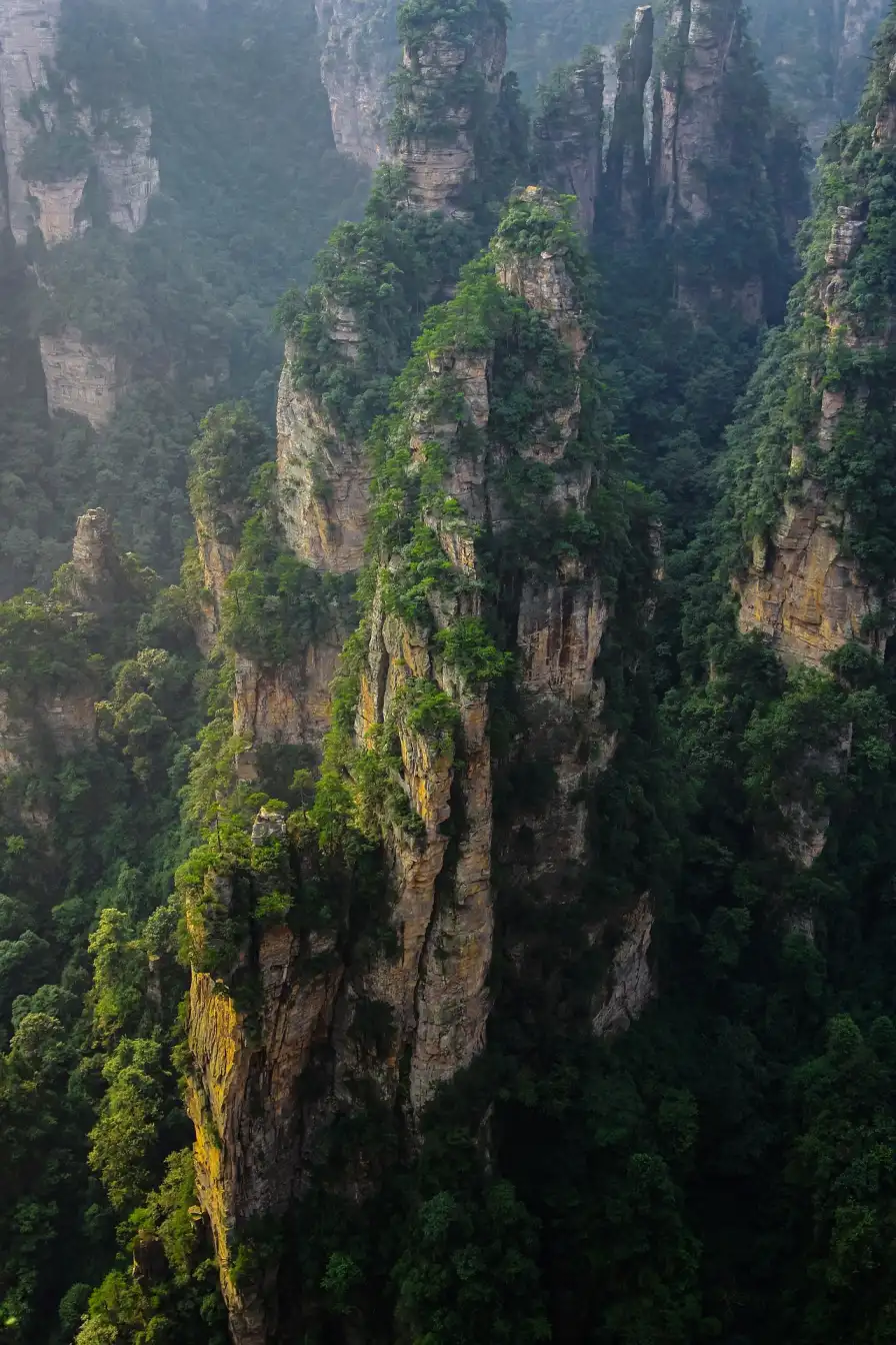 Zhangjiajie, sandstone peaks, natural wonders