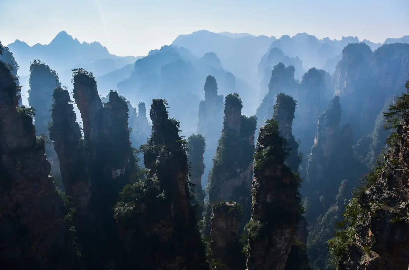 Zhangjiajie, quartz peaks, China sightseeing