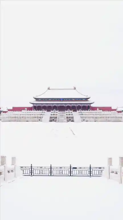 Forbidden City winter, Beijing snow, China heritage