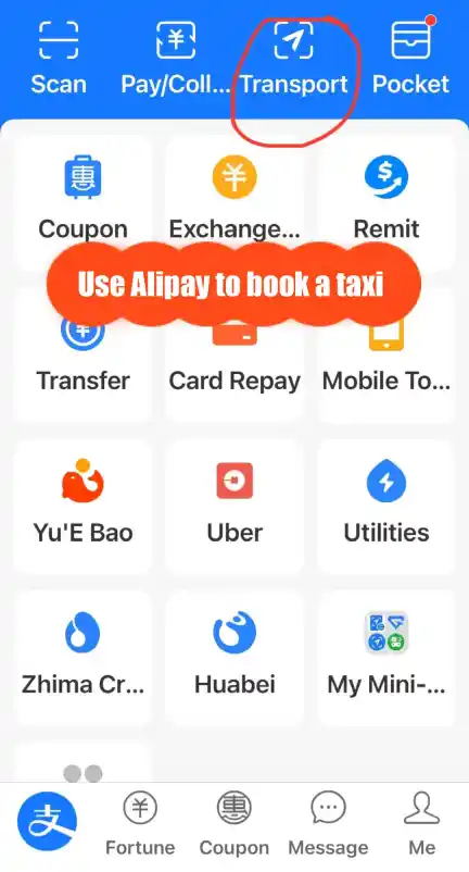 China travel tips, ride-hailing in China, DiDi, Alipay, Amap, Chinese SIM card